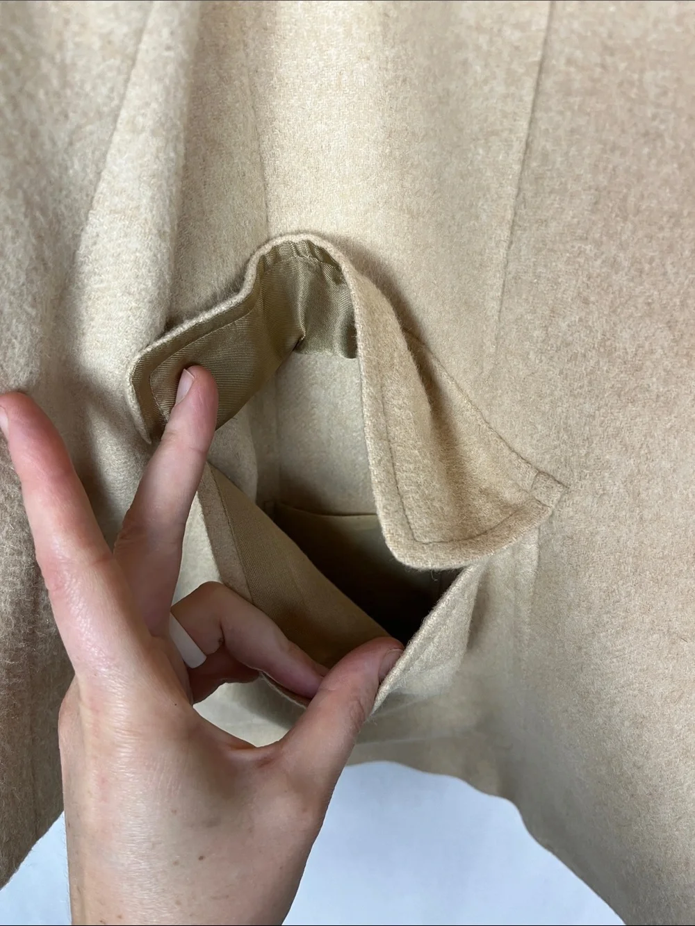 Vintage 1980s 100% Camel Hair John Weitz by Palm Beach Made in USA Tan Suit Coat